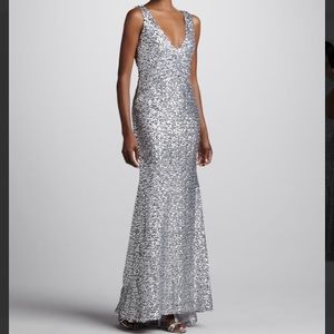 👗Host Pick👗Silver Sequin Gown (NWT)
