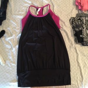 Lululemon workout tank with attached sports bra.