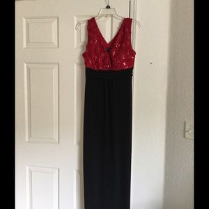 Red and black formal