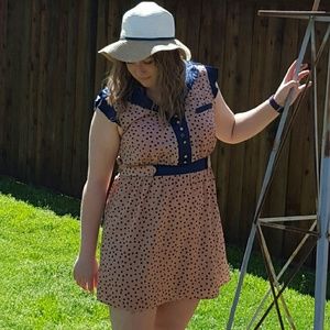 Forever 21 Pink Polka-dot Dress