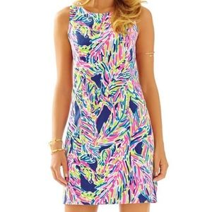 Cathy shift dress indigo palm reader NWT