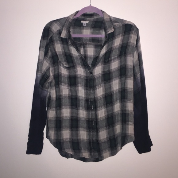 Green & Cream Plaid Flannel