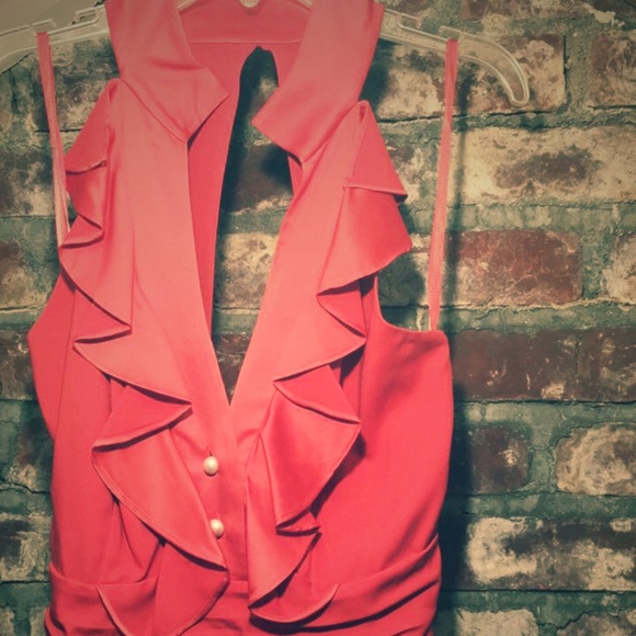 Coral Cocktail Dress