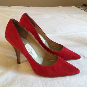 Steve Madden Red Suede Leather Pumps 9.5