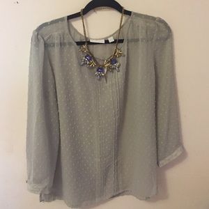 NWT New York and Company Gray Blouse