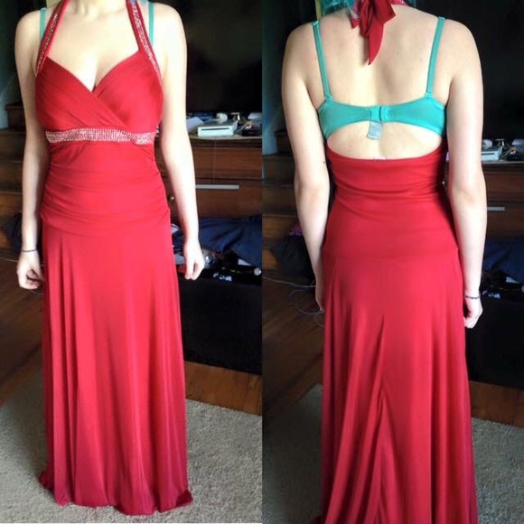 Red Halter Top Dress