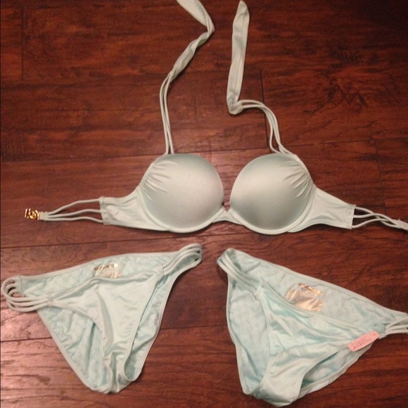 Victoria's Secret light blue bathing suit