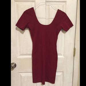 Burgundy dress