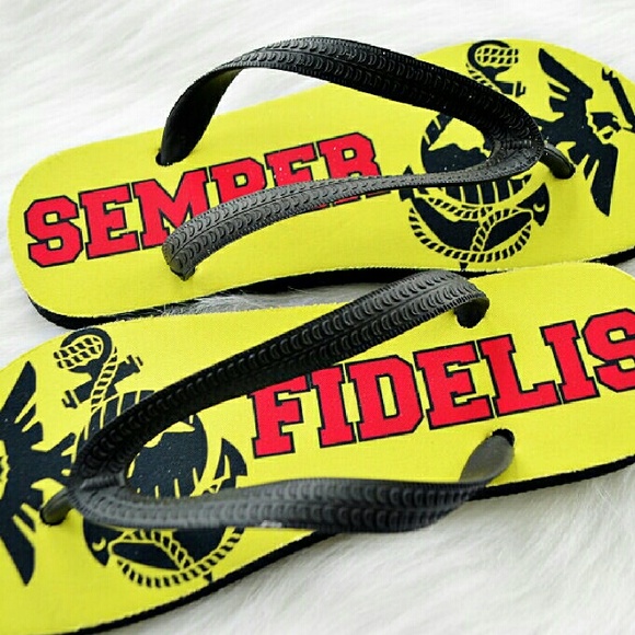 Semper Fidelis USMC Flip Flops - Picture 3 of 4