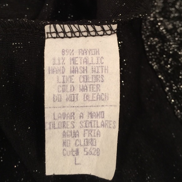 Black With Silver Metallic Dress - Picture 4 of 4