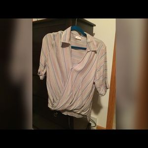 Faux wrap top