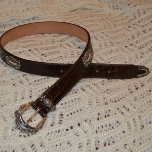 Brighton Leather Belt Size M