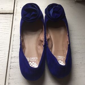 Vince Camuto Royal Blue Suede Flats