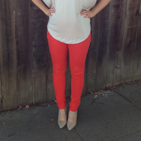 Romeo & Juliet Couture Denim - Red Denim Skinnies