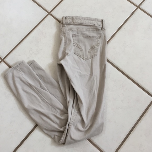 Hollister beige skinny jeans