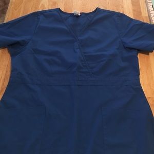 Royal Blue Dickies scrub top, medium