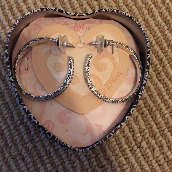 Brighton crystal hoop earrings