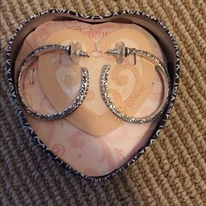 Brighton crystal hoop earrings