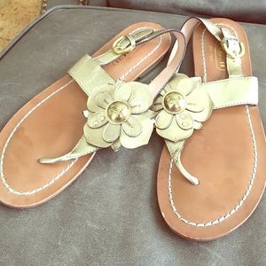 Coach size 7.5 flower sandals!