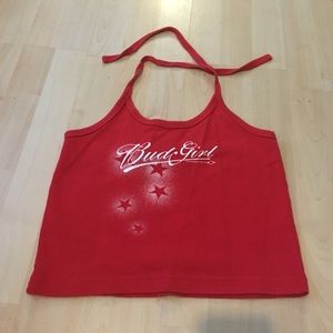 Vintage halter crop top