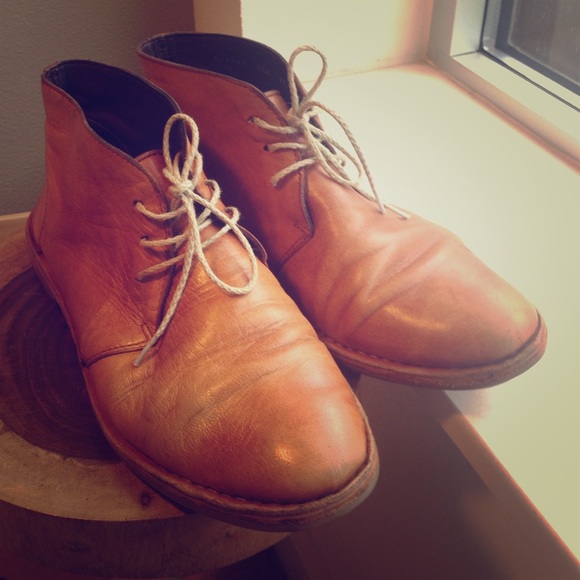 Cole Haan tan light brown leather boots sz 7.5