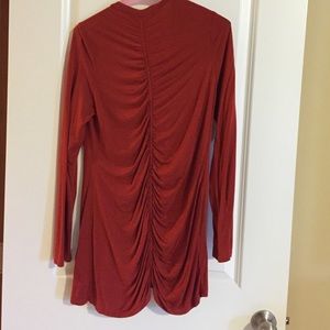 Brick orange stretchy cardigan