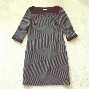 Black and gray striped dress