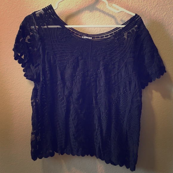Black lace top