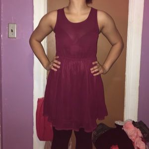 Burgundy dress size small