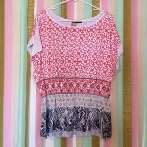 Anthro tee w/ elastic waist