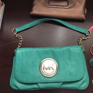 Turquoise non authentic MK bag  ships immediately!