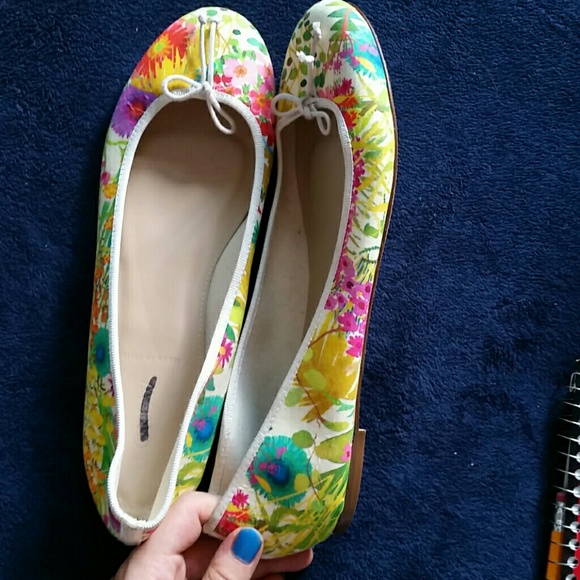 J. Crew Floral Flats