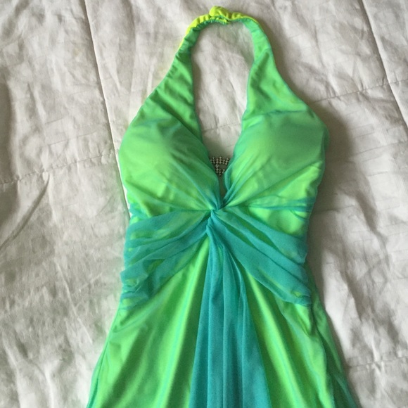 Stunning highlighter prom dress - Picture 1 of 4