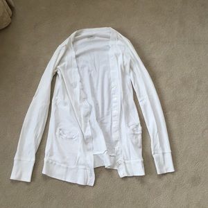 White cardigan