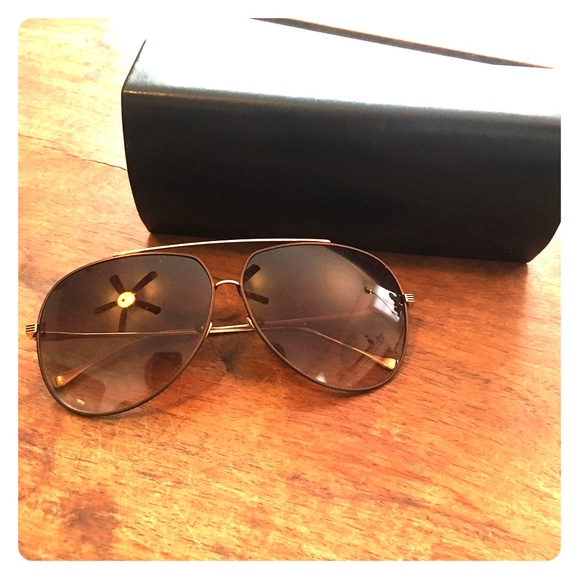 Dita Condor sunglasses in satin brown and gold
