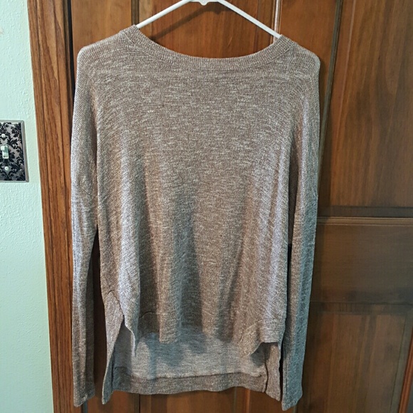 Francescas beige with gold reflects sweater