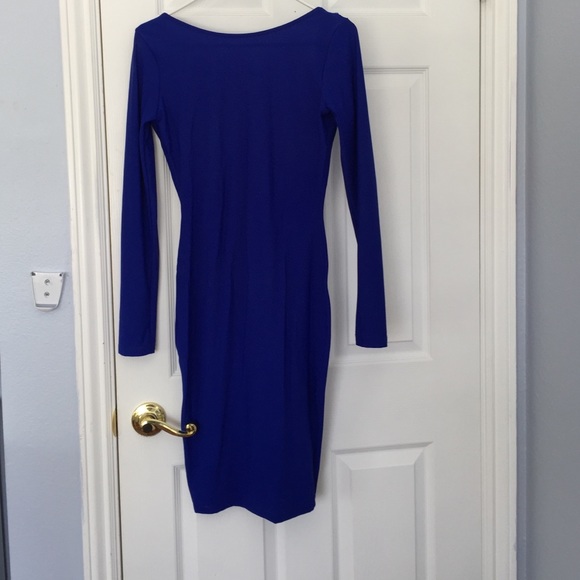 Blue backless beaded dress - Picture 2 of 2