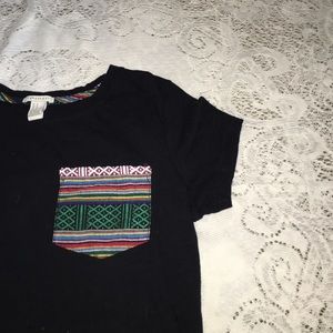 Tribal pocket T-shirt