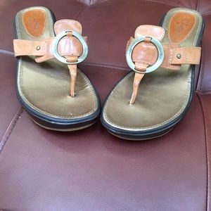 Beautiful Cole Haan thong wedges