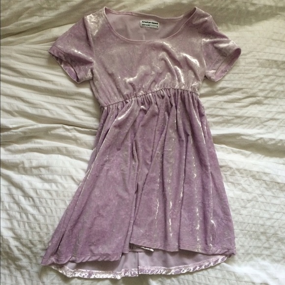 Stretch Velvet Babydoll Dress