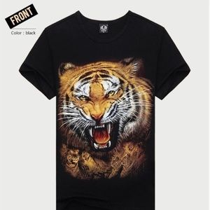 Sale now 3D tiger design shirt tee