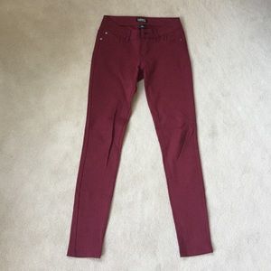 Maroon jeggings