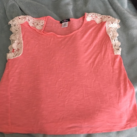 Jcpenny Coral Crop Top