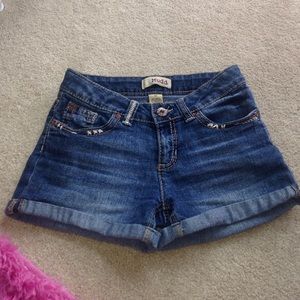 Girls Denim Shorts By Mudd