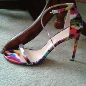Stuart weitzman nudistsong  strappy colorful heels