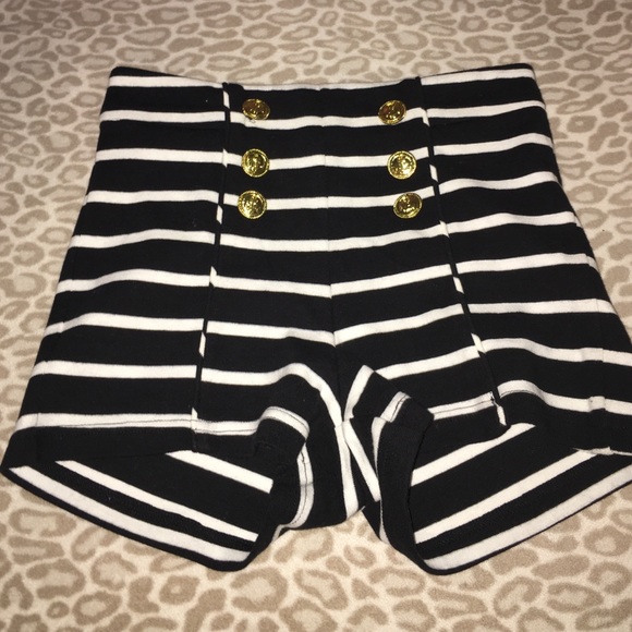 High Waisted Sailor Shorts