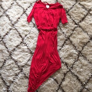 Mason Jersey Cotton Asymmetrical Dress  Small