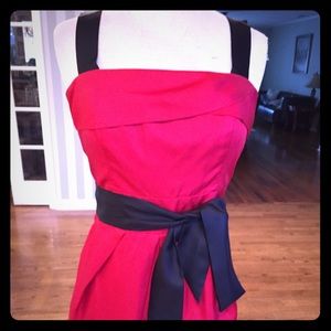 Silk red bebe dress