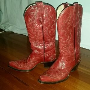 Red corral boots