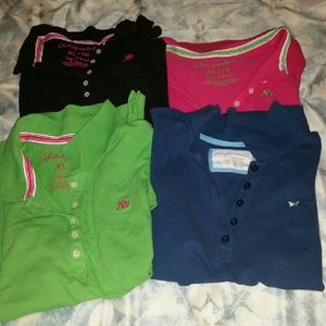 5 Aeropostale Polo shirts.